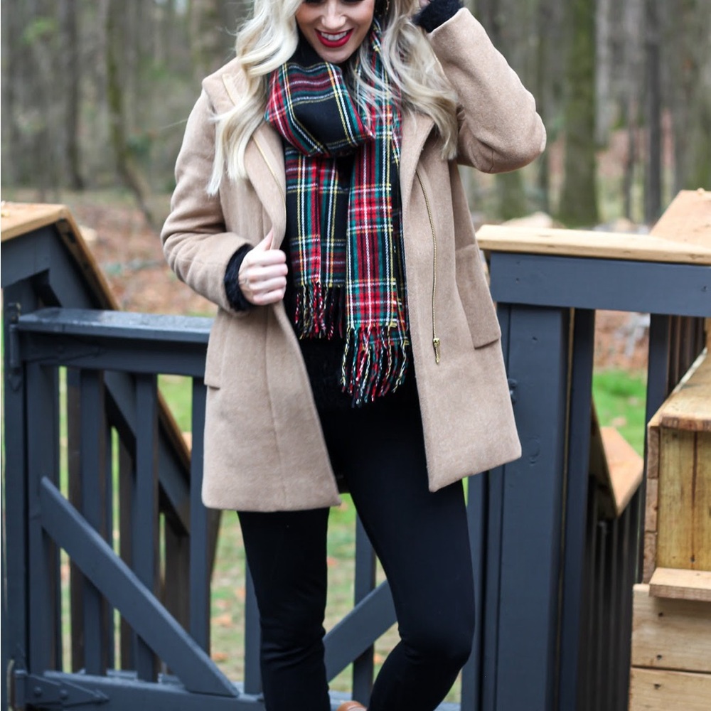 Beige wool coat